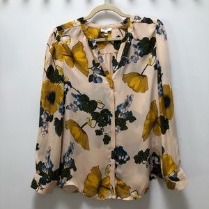 Joie Blush Pink Floral Blouse